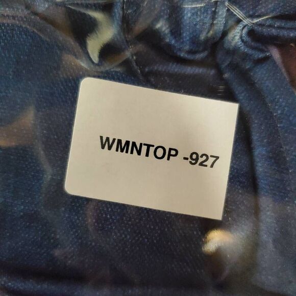 MissLook Size Medium Blue Button Front Shirt - Picture 8 of 8